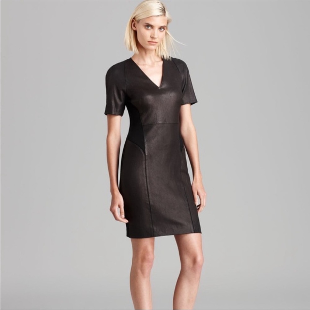 Theory Leather Dress